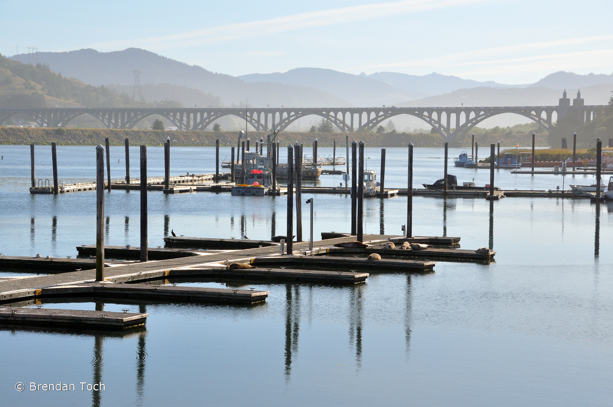 Gold Beach, Oregon - A still morning at the Gold Beach harbor.