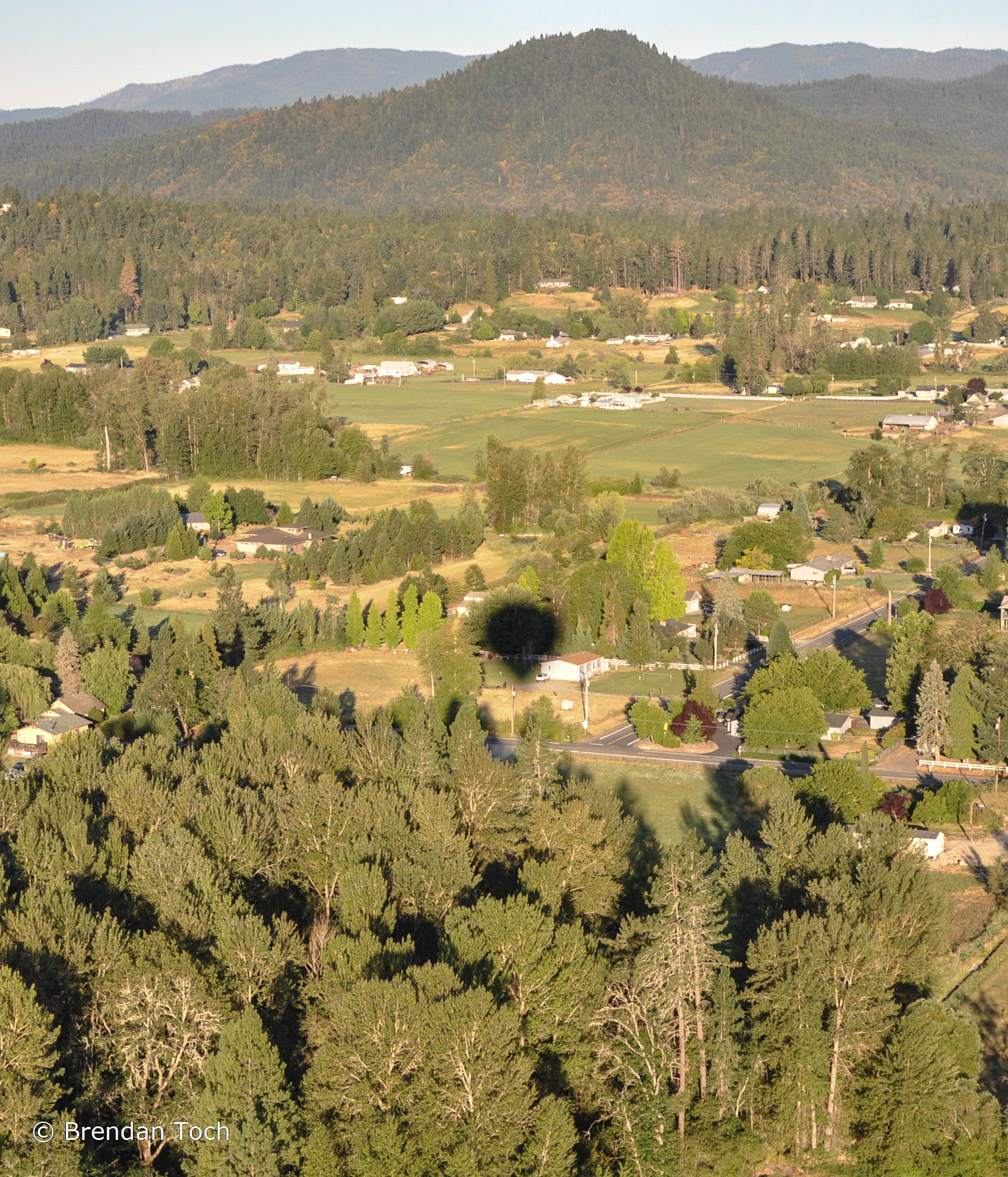 Grants Pass, OR - View outside Grants Pass from the hot air balloon.