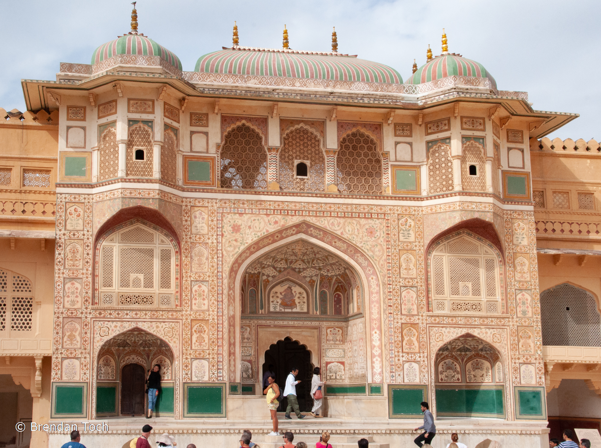 Jaipur, India - The Sila Devi Temple at the Amer Fort historical site.